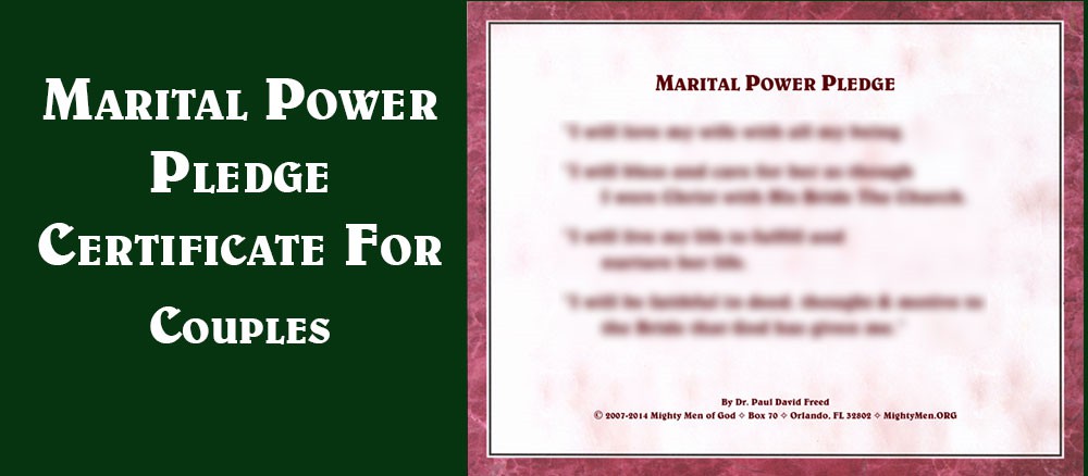 Marital Power Pledge