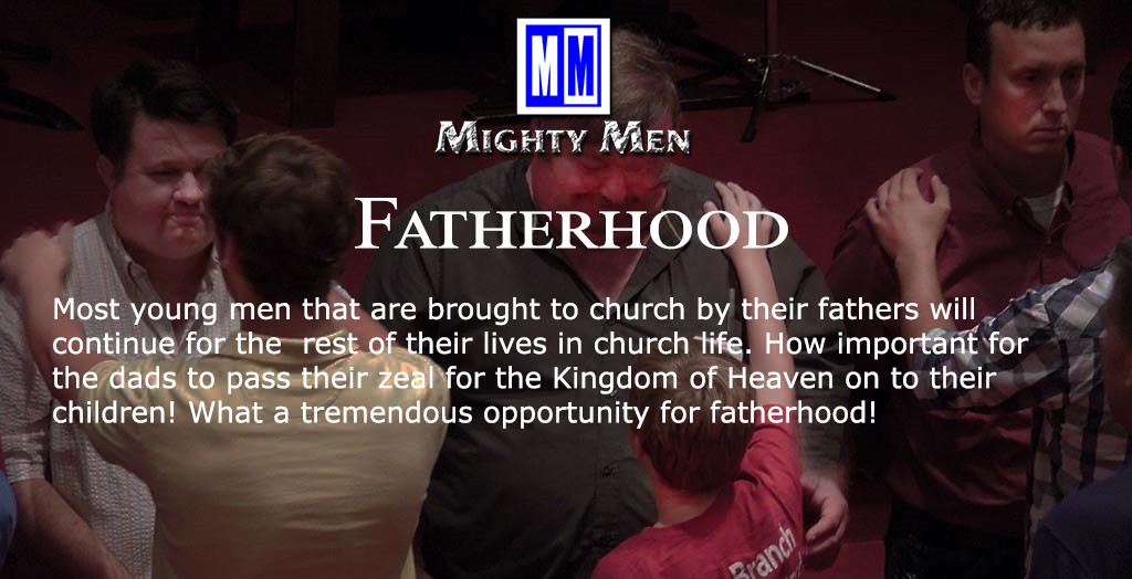 Fatherhood. 
Most young men that are brought to church by their fathers will continue for the  rest of their lives in church life. How important for the dads to pass their zeal for the Kingdom of Heaven on to their children! What a tremendous opportunity for fatherhood!